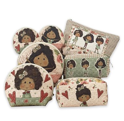 Necessaire Alegria. Painel.100%Alg.Dig.