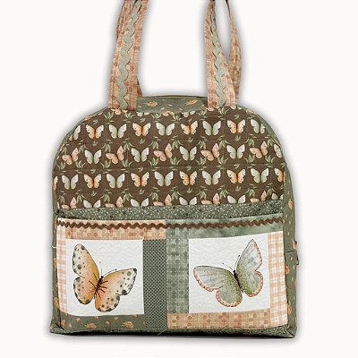 Bolsa Garden - Painel Faça Você Mesmo. Tecido Digital 100%Algodão