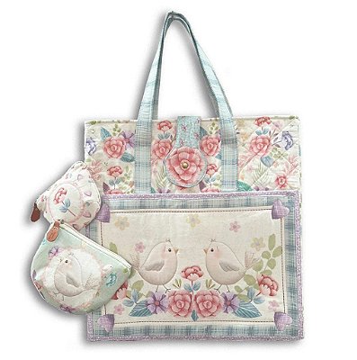 Bolsa Passarinhos. Painel.100%Alg.Dig.(NP4156)