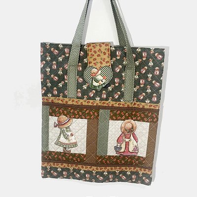 Bolsa Sunbonnet.Painel.Dig. 100%Alg.