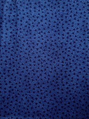Triângulos Azul Marinho. Tricoline 100%Algodão (50x150)