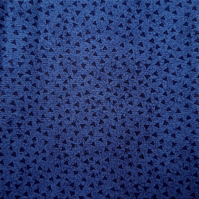 Triângulos Azul Marinho. Tricoline 100%Algodão (50x150)