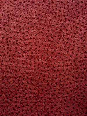 Triângulos Vinho. Tricoline 100%Algodão (50x150)