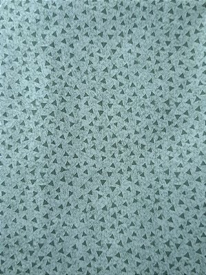 Triângulos Verde. Tricoline 100%Algodão (50x150)