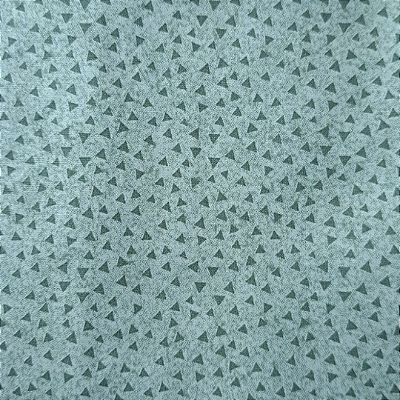 Triângulos Verde. Tricoline 100%Algodão (50x150)