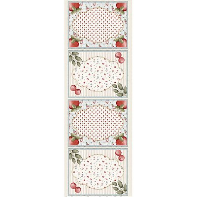 Coleção Frutas- Jogo Americano. Fux. Painel Faça Você Mesmo - 04pç