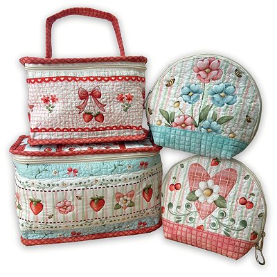 Coleção Frutas- Frasqueiras. Painel Faça Você Mesmo - 04pç