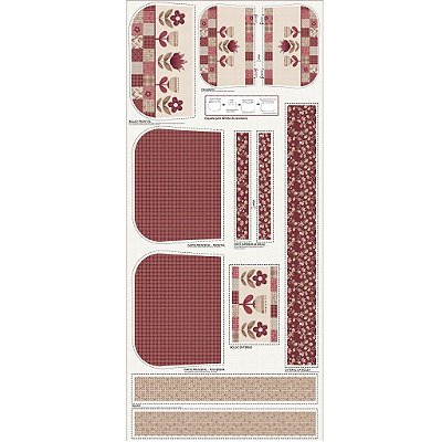 Coleção Merlot. Bolsa. Fux. Painel Faça Você Mesmo - 02pç