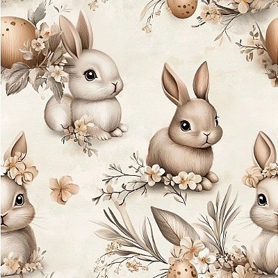 BohoCoelhinhos. Tec.Digital 100%Alg.(50x150)