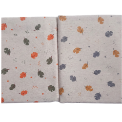 Folhas de Outono - Linho Misto - Costura Criativa - 50x150cm