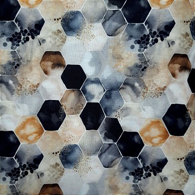 Dusty Vitral. Tec.Tricoline Digital 100%Alg.(50x150)