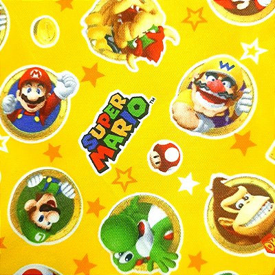 SuperMario Tricoline 100% Alg.Encorpado Japonês(49x55cm)