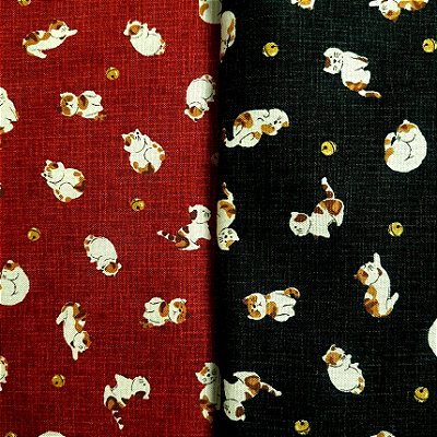 Cat Ball. Tricoline Encorpado 100% Algodão Japonês (49x55cm)