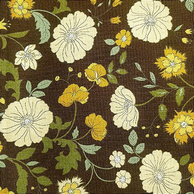 BrownFlower. Tricoline Encorpado 100% Algodão Japonês(49x110cm)
