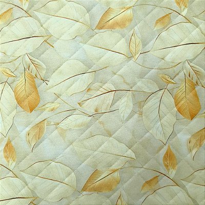 Folhas Creme. Matelasse Fab. 50x140.