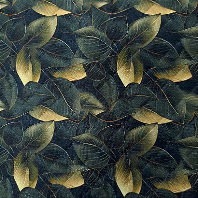 Folhas Pretas. Matelasse Fab. 50x140