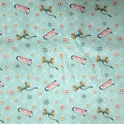 Botoes e Carreteis Menta. Tec.Digital 100%Alg.(50x150)