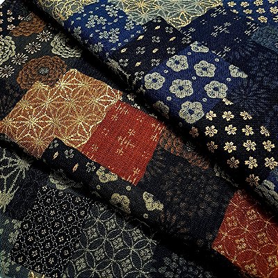 Nara Homespun2. Tricoline 100% Alg.Encorpado Japonês (49x110cm)