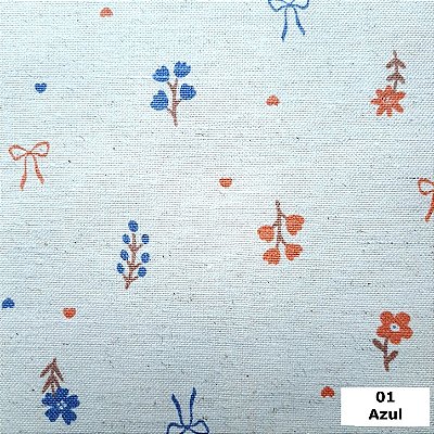 Little Flower. Linho+Alg. Ibi.(50x150cm)