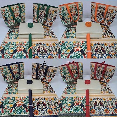 Kit 2 Bolsas Tropical: Araras & Tucanos