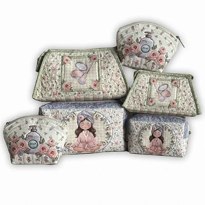 Painel Necessaire Shabby. Tricoline 100%Alg. - Fuxicos e Fricotes