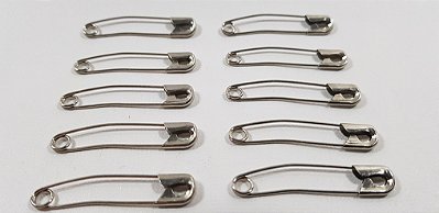 Alfinetes Curvos. 38 mm. 24 pçs. AC006