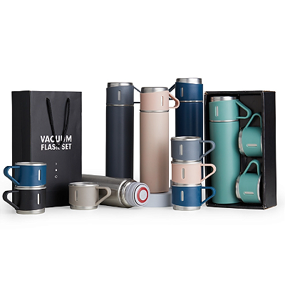 KIT GARRAFA TÉRMICA 450ML- PERSONALIZE