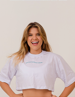 Cropped Oversized Espumas do Mar