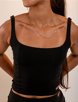 Regata Brasileirinha Brisa (Preto)