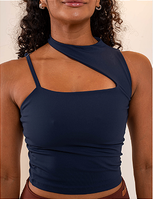 Top Glamourosa Mar (Azul Marinho)