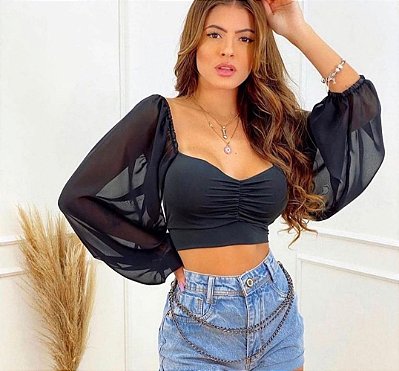 Cropped Juliette Preto