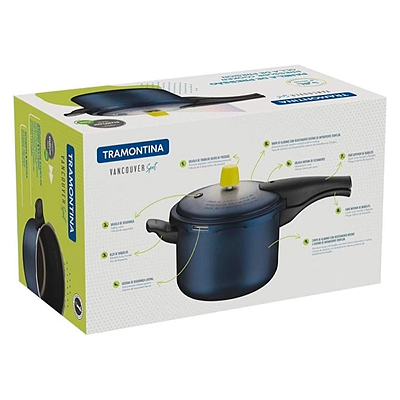 Panela de Pressão 20 Cm 4,5L Vancouver Spot Azul Tramontina