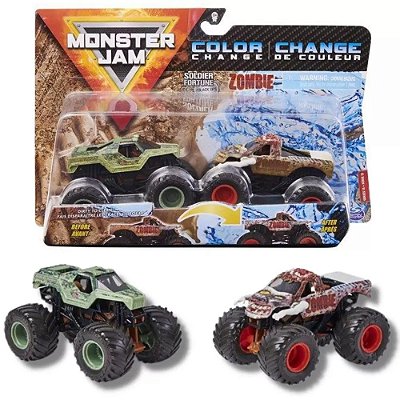 Playset Monster Jam Massa Areia Carro Soldier Fortune