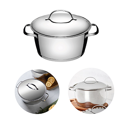 Caçarola Aço Inox Fundo Triplo 20cm Allegra Tramontina