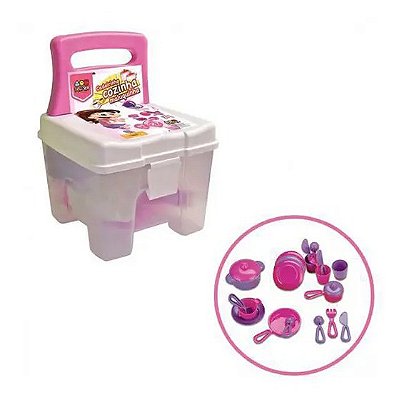 Cadeira Com Peças De Cozinha Maluquinha Bell Toy 9039
