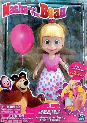 Boneca Com Acessórios Masha E O Urso Masha Festa Sunny