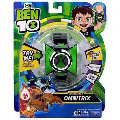 Relógio Ben 10 Omnitrix 40 frases Série 3 Sunny 1796