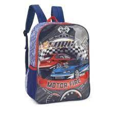 Mochila Escolar De Alças Força 4 Motor Fire Luxcel