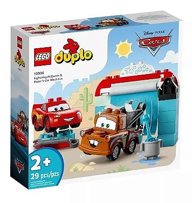 Lego Lava jato com Mcqueen e Tow Mate 10996