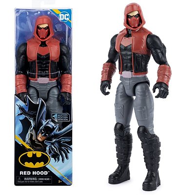 Boneco Batman 12" Capuz Vermelho Série 1 2819 Sunny