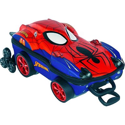 Mochila Rodinha Tripla Homem  Aranha 3d Maxtoy