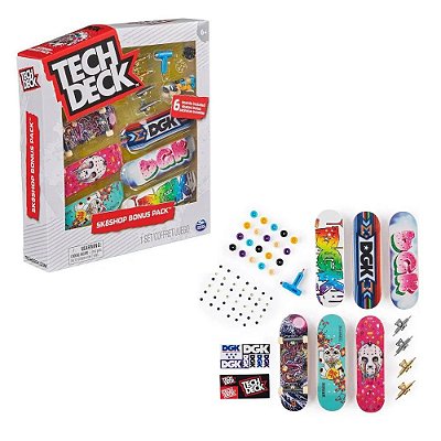 Tech Deck Sk8shop DGK Bonus Pack C/6 Skates + Acessórios Sunny 2892