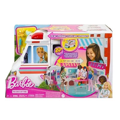 Barbie Ambulância E Clínica Móvel HKT79 Mattel