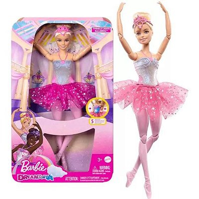 Barbie Dreamtopia Bailarina Luzes Brilhantes Loira HLC25 Mattel