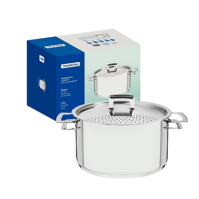 Espagueteira 6.1 Litros Tramontina 62417240 Brava Inox
