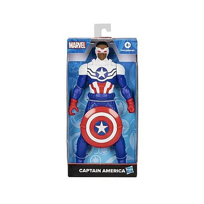 Boneco Capitão América Falcão Mighty Hero Serie F6936 Hasbro