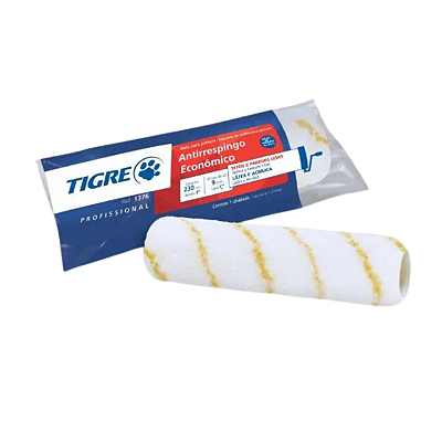 Rolo de Lã Sintética Antirrespingo Para Pintura Tigre