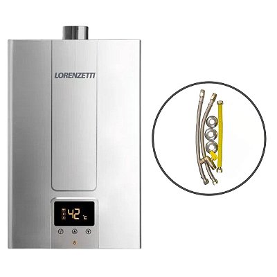 Aquecedor a Gás Lz 2000DE-i GN com Kit Instalação Lorenzetti