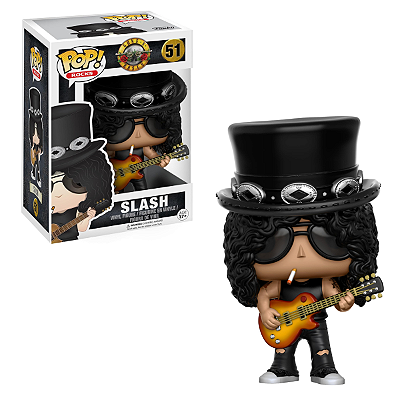 Funko Pop Rocks Guns in Roses Slash #51 Raro