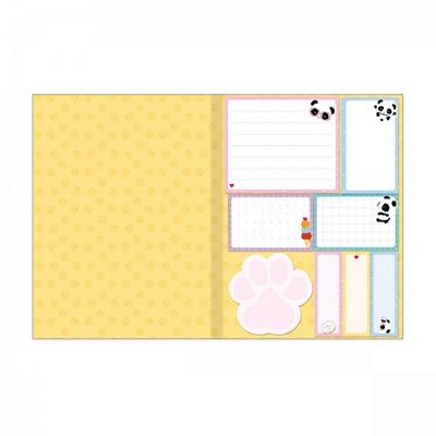 Kit Tili Notes Bloco de Notas Adesivas Panda Tilibra
